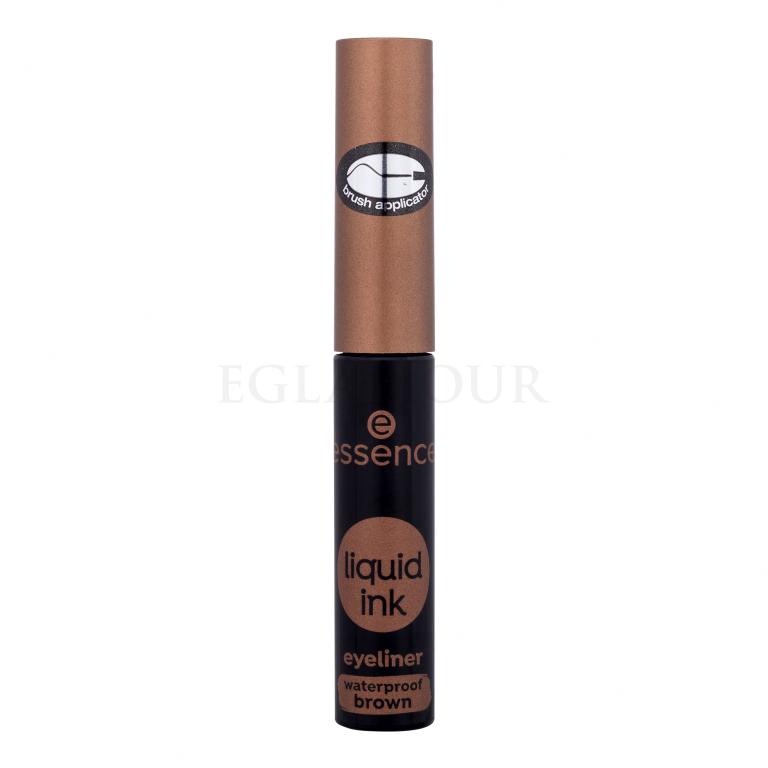 Essence Liquid Ink Eyeliner Waterproof Eyeliner dla kobiet 3 ml Odcień Brown