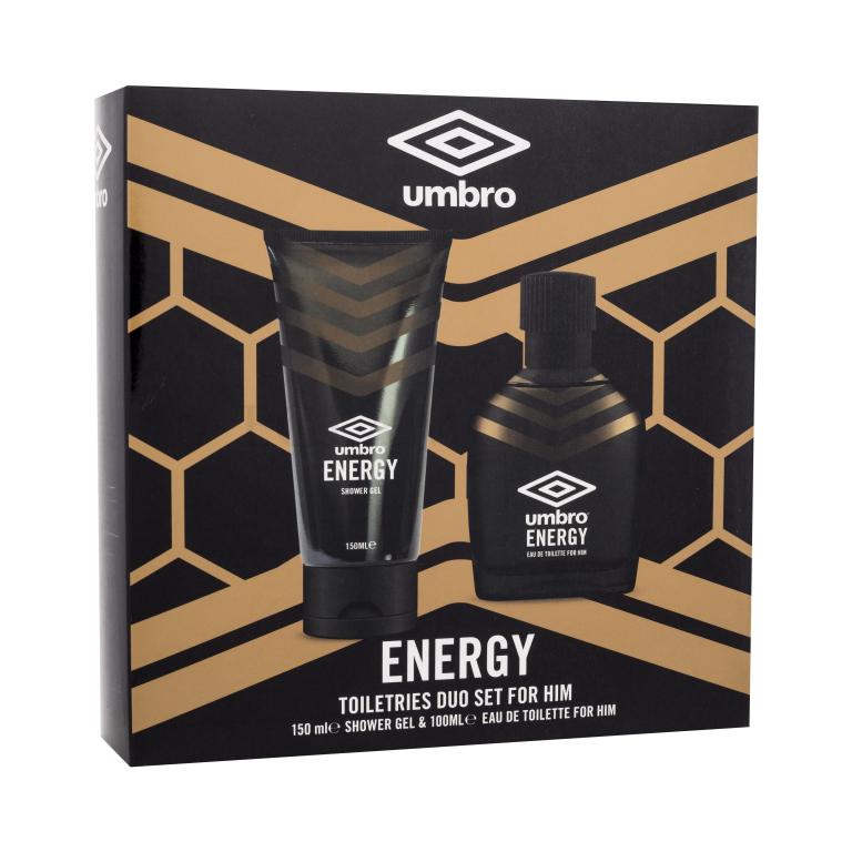 UMBRO Energy Zestaw Edt 100 ml + Żel pod prysznic 150 ml Uszkodzone pudełko
