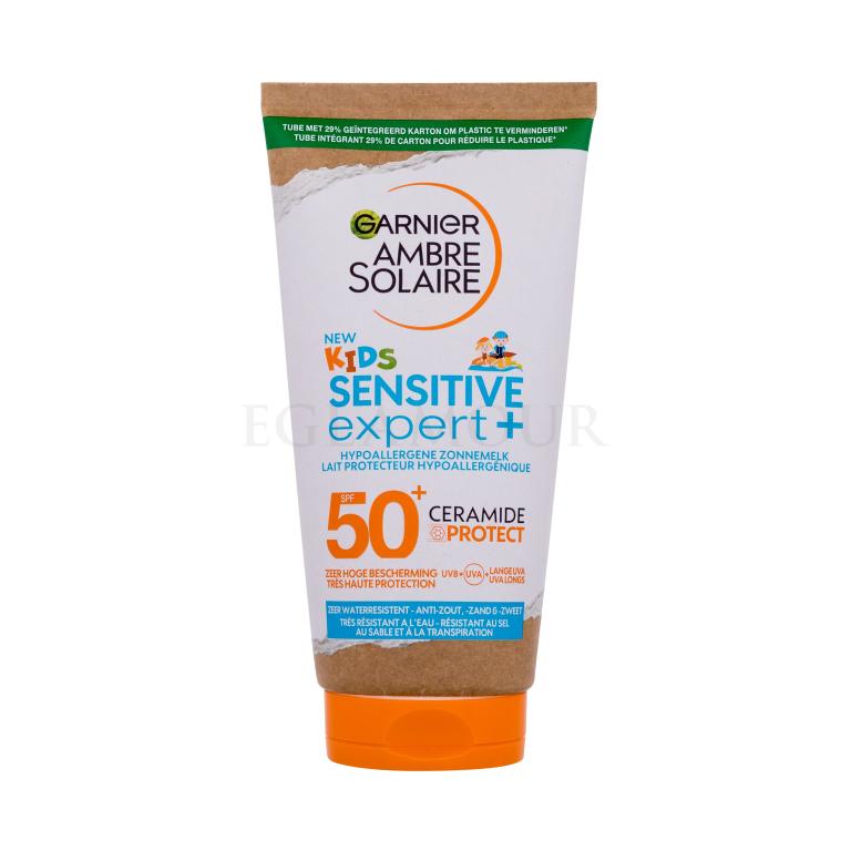 Garnier Ambre Solaire Kids Advanced Sensitive Hypoallergenic Milk SPF50+ Preparat do opalania ciała dla dzieci 175 ml