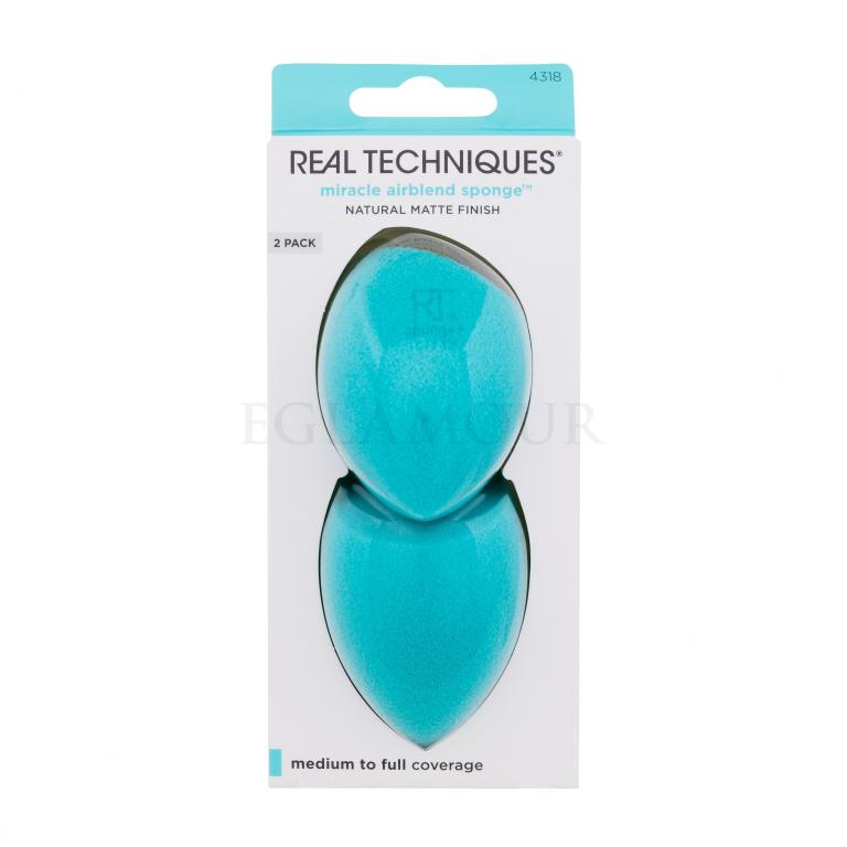 Real Techniques Miracle Airblend Sponge Aplikator dla kobiet 2 szt