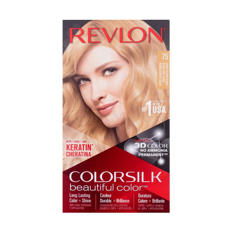 Revlon Colorsilk Beautiful Color Farba do włosów dla kobiet 59,1 ml Odcień 75 Warm Golden Blonde