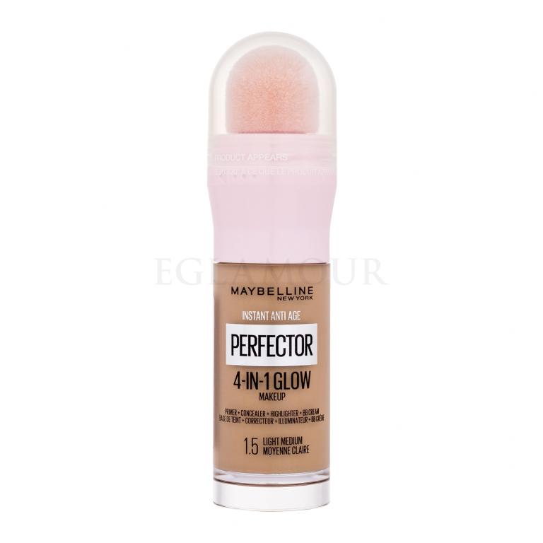 Maybelline Instant Anti-Age Perfector 4-In-1 Glow Podkład dla kobiet 20 ml Odcień 1.5 Light Medium