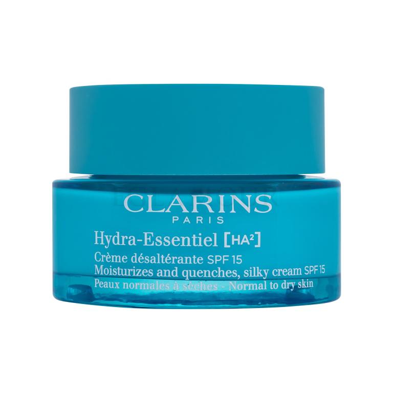 Clarins Hydra-Essentiel [HA²] Silky Cream SPF15 Krem do twarzy na dzień dla kobiet 50 ml