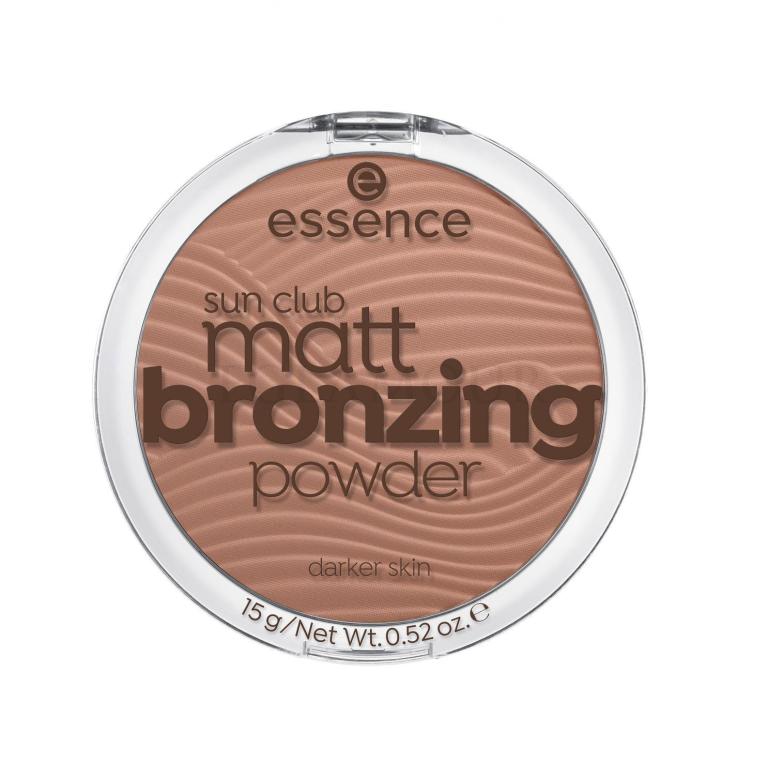 Essence Sun Club Matt Bronzing Powder Bronzer dla kobiet 15 g Odcień 02 Sunny