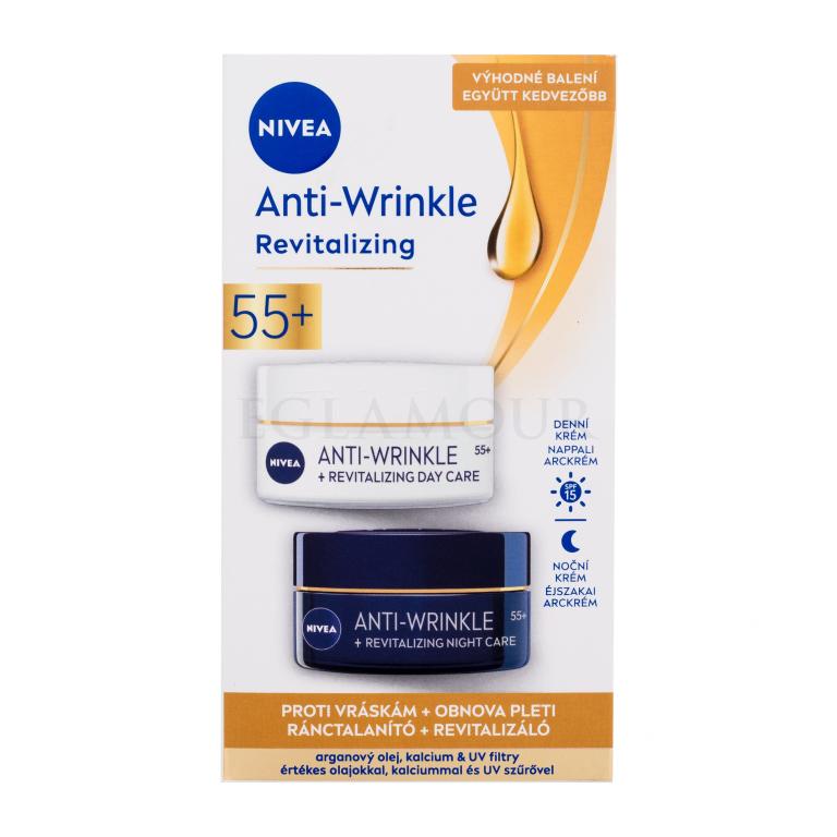 Nivea Anti-Wrinkle Revitalizing Zestaw dzienna pielęgnacja twarzy Anti-Wrinkle Revitalizing Day Care 50 ml + nocna pielęgnacja twarzy Anti-Wrinkle Revitalizing Night Care 50 ml