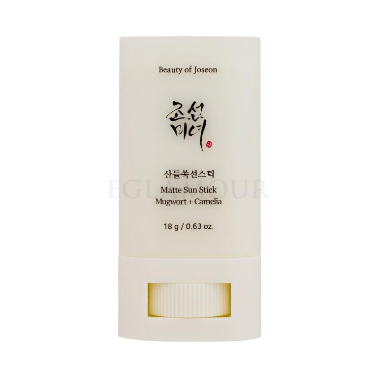 Beauty of Joseon Mugwort + Camelia Matte Sun Stick SPF50+ Preparat do opalania twarzy dla kobiet 18 g