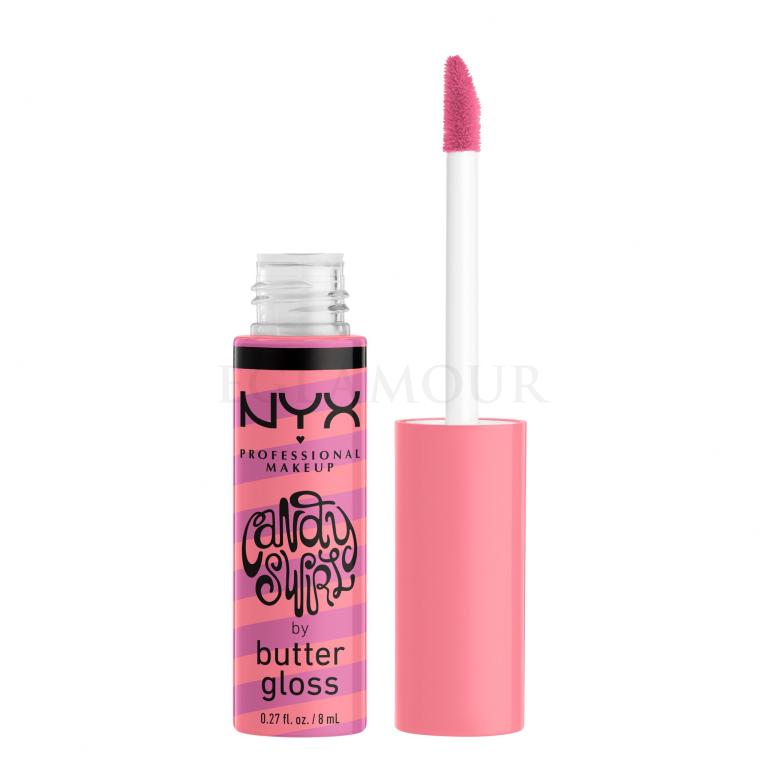 NYX Professional Makeup Butter Gloss Candy Swirl Błyszczyk do ust dla kobiet 8 ml Odcień 02 Sprinkle