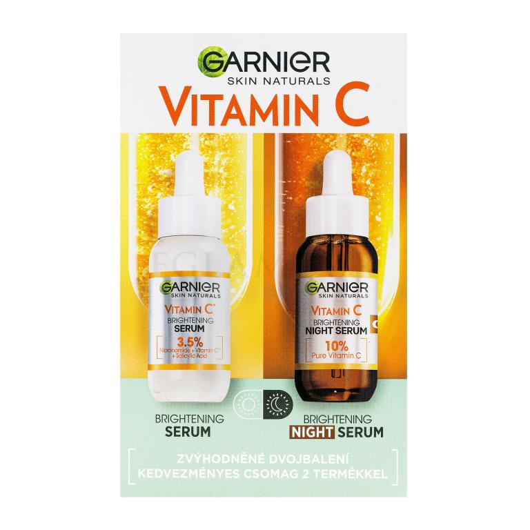 Garnier Skin Naturals Vitamin C Zestaw serum do twarzy na dzień Skin Naturals Vitamin C Brightening Super Serum 30 ml + serum do twarzy na noc Skin Naturals Vitamin C Brightening Night Serum 30 ml