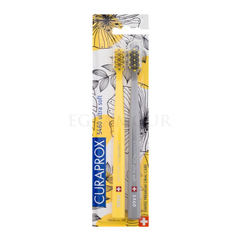 Curaprox 5460 Ultra Soft Duo Yellow/Grey Edition Szczoteczka do zębów Zestaw