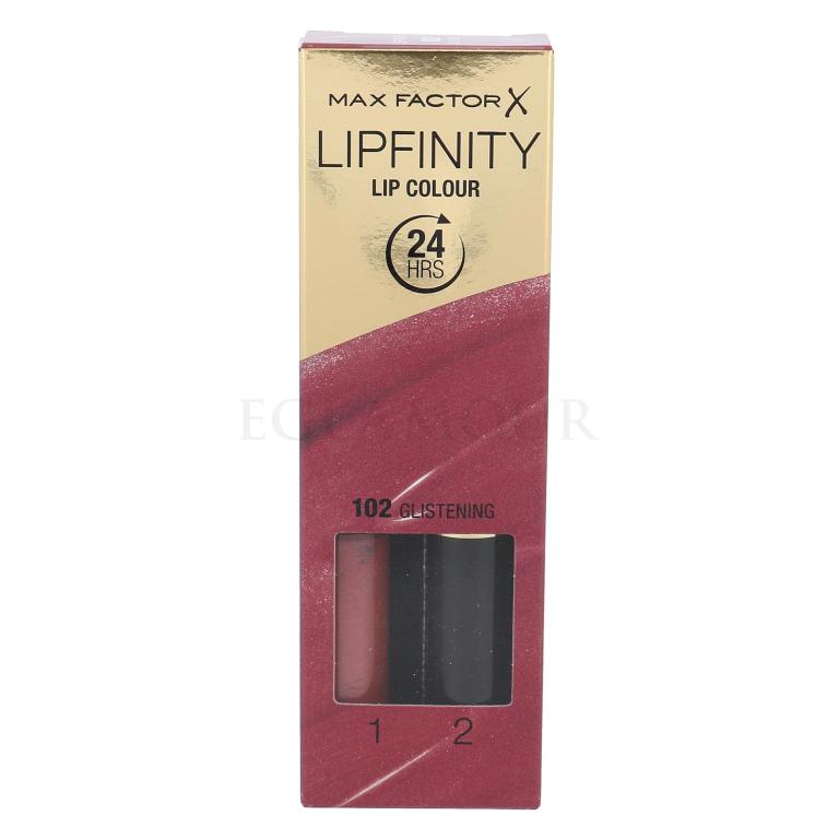 Max Factor Lipfinity 24HRS Lip Colour Pomadka dla kobiet 4,2 g Odcień 102 Glistening