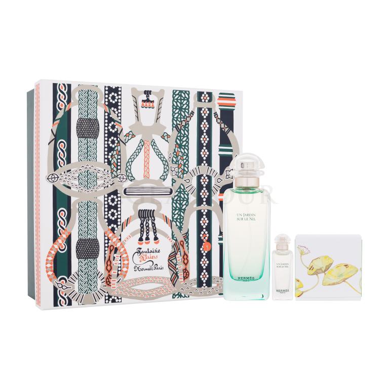Hermes Un Jardin Sur Le Nil Fantaisie d&#039;Etriers Zestaw woda toaletowa 100 ml + woda toaletowa 7,5 ml + mydło perfumowane 50 g