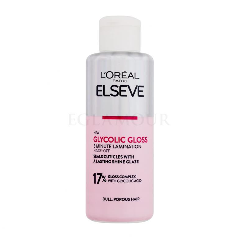L&#039;Oréal Paris Elseve Glycolic Gloss 5 Minute Lamination Maska do włosów dla kobiet 200 ml