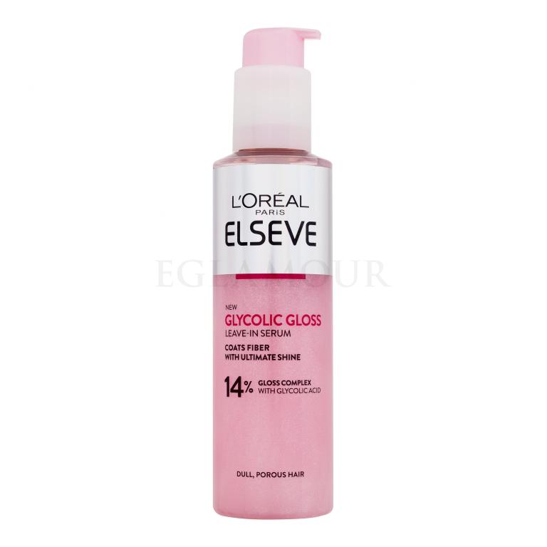 L&#039;Oréal Paris Elseve Glycolic Gloss Leave-In Serum Serum do włosów dla kobiet 150 ml