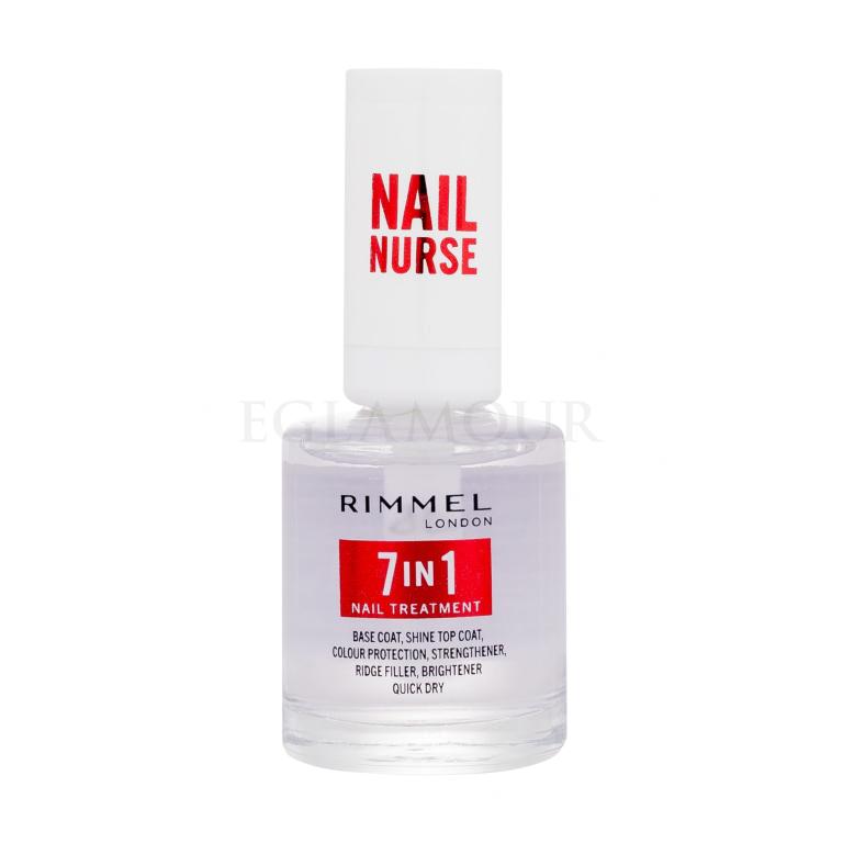 Rimmel London Nail Nurse 7in1 Nail Treatment Lakier do paznokci dla kobiet 12 ml