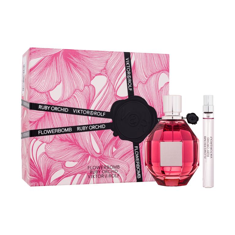 Viktor &amp; Rolf Flowerbomb Ruby Orchid Zestaw woda perfumowana 100 ml + woda perfumowana 10 ml