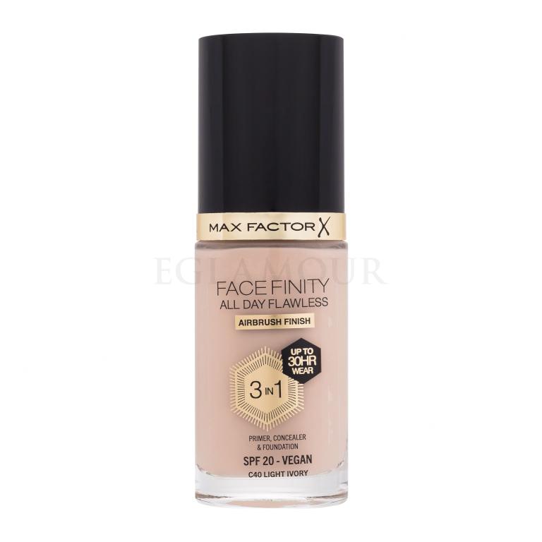Max Factor Facefinity All Day Flawless SPF20 Podkład dla kobiet 30 ml Odcień C40 Light Ivory