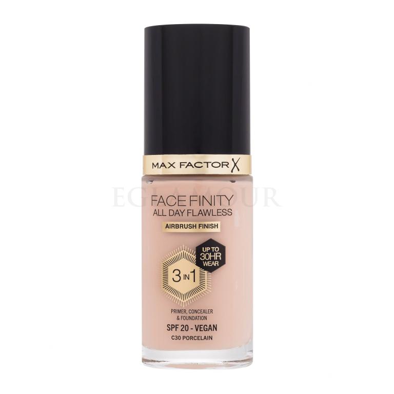 Max Factor Facefinity All Day Flawless SPF20 Podkład dla kobiet 30 ml Odcień C30 Porcelain