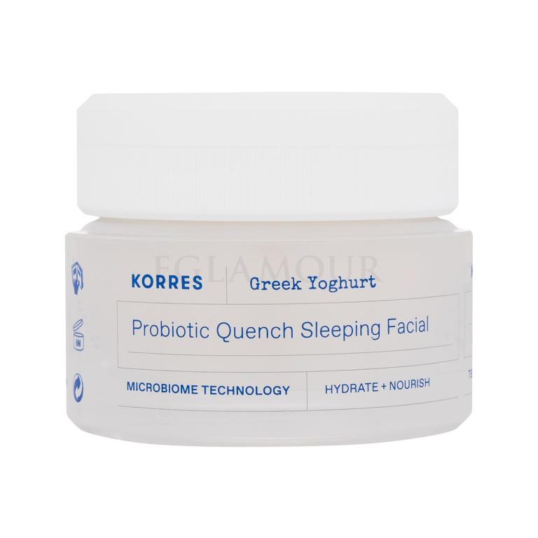 Korres Greek Yoghurt Probiotic Quench Sleeping Facial Krem na noc dla kobiet 40 ml
