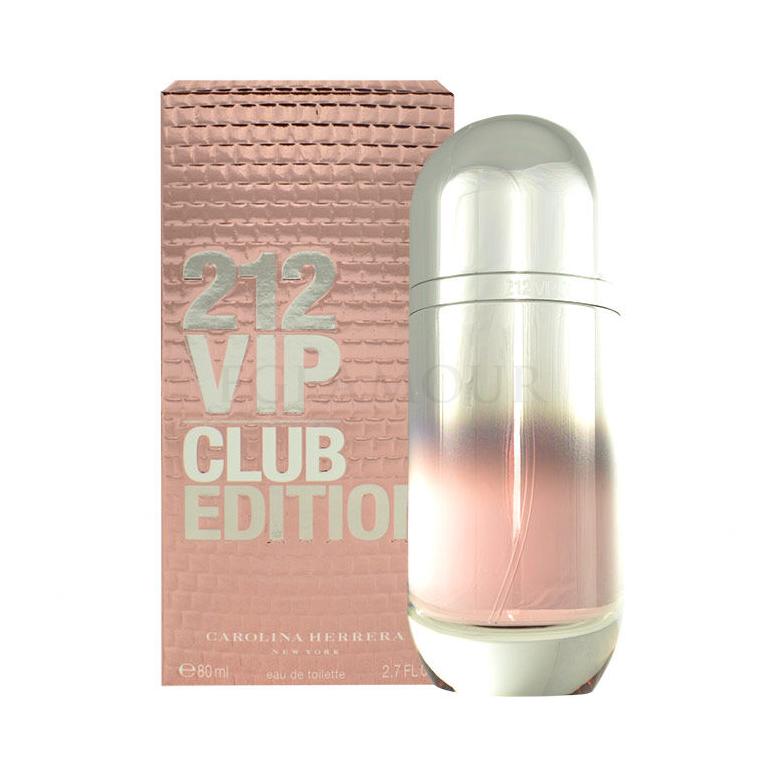 Carolina Herrera 212 VIP Club Edition Woda toaletowa dla kobiet 80 ml Uszkodzone pudełko