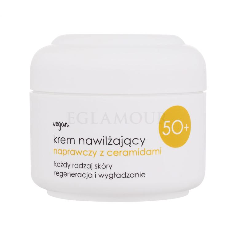 Ziaja 50+ Moisturizing Cream With Ceramides Krem do twarzy na dzień dla kobiet 50 ml
