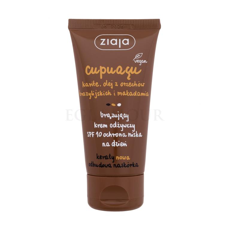 Ziaja Cupuacu Bronzing Nourishing Cream SPF10 Samoopalacz dla kobiet 50 ml