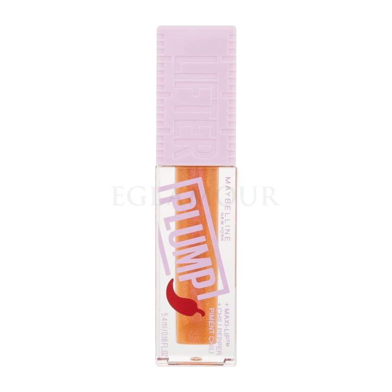 Maybelline Lifter Plump Błyszczyk do ust dla kobiet 5,4 ml Odcień 008 Hot Honey