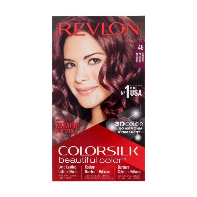 Revlon Colorsilk Beautiful Color Farba do włosów dla kobiet 59,1 ml Odcień 48 Burgundy
