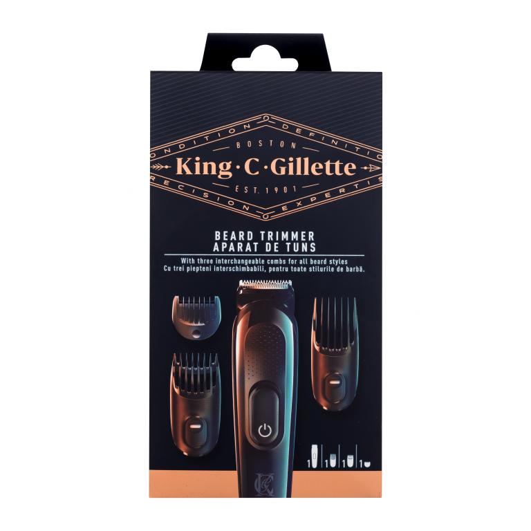 Gillette King C. Beard Trimmer Maszynka do golenia dla mężczyzn 1 szt Uszkodzone pudełko