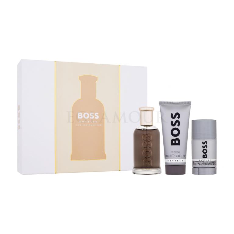 HUGO BOSS Boss Bottled Zestaw woda perfumowana 100 ml + żel pod prysznic 100 ml + deostick 75 ml
