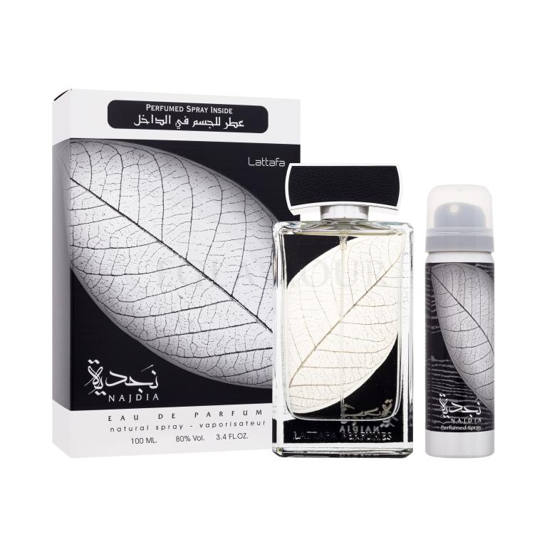 Lattafa Najdia Zestaw woda perfumowana 100 ml + dezodorant 50 ml