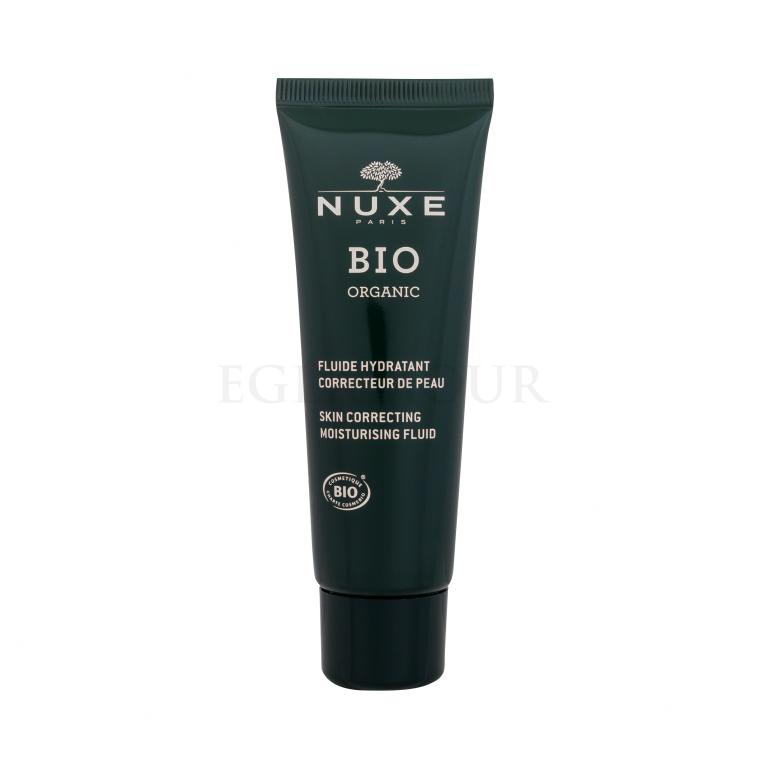 NUXE Bio Organic Skin Correcting Moisturising Fluid Żel do twarzy dla kobiet 50 ml uszkodzony flakon