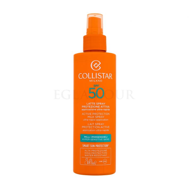 Collistar Active Protection Milk Spray SPF50 Preparat do opalania twarzy 200 ml