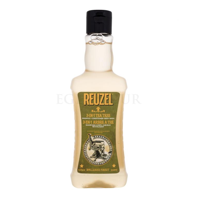 Reuzel 3 in 1 Tea Tree Szampon do włosów dla mężczyzn 350 ml