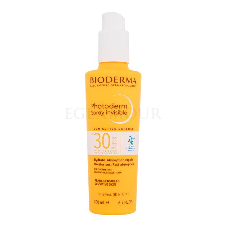 BIODERMA Photoderm Spray Invisible SPF30 Preparat do opalania ciała 200 ml