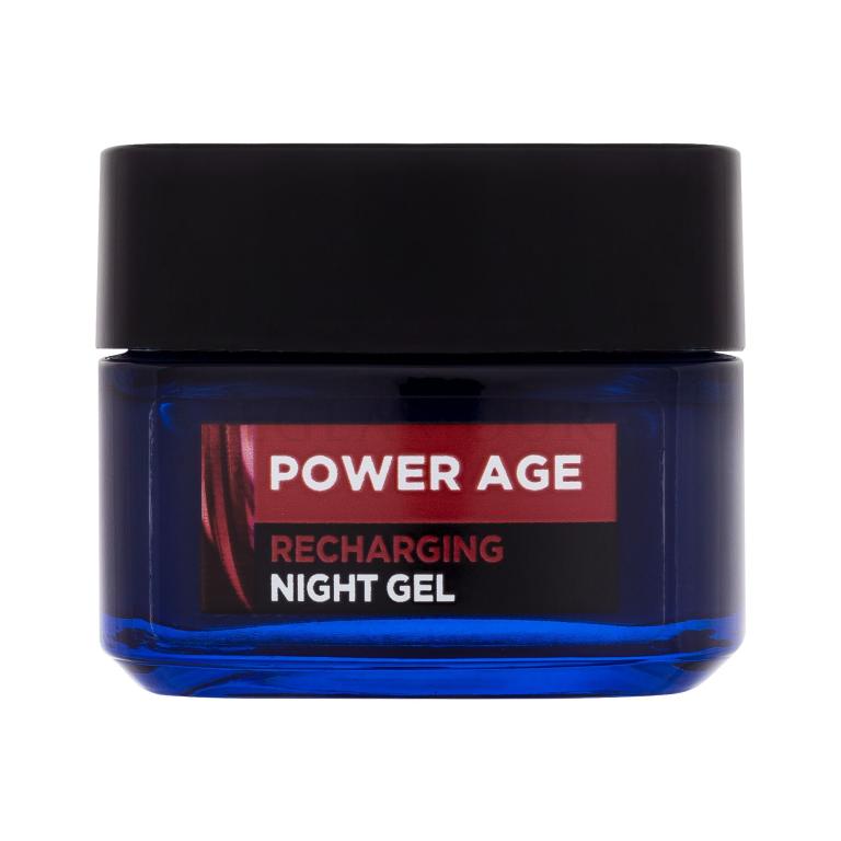 L'Oréal Paris Men Expert Power Age Recharging Night Gel Żel do twarzy dla mężczyzn 50 ml