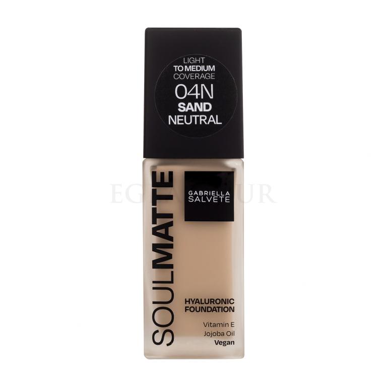 Gabriella Salvete Soulmatte Hyaluronic Foundation Podkład dla kobiet 30 ml Odcień 04N Sand Neutral