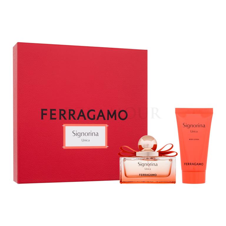 Ferragamo Signorina Unica Zestaw woda perfumowana 50 ml + mleczko do ciała 50 ml