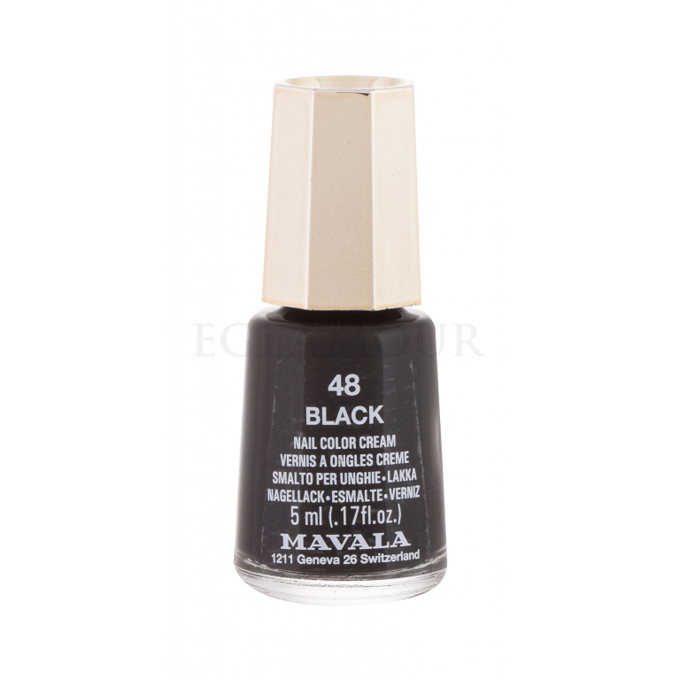 MAVALA Mini Color Lakier do paznokci dla kobiet 5 ml Odcień 48 Black