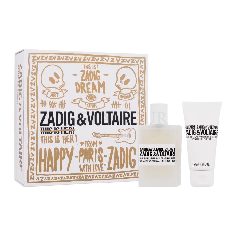 Zadig &amp; Voltaire This is Her! Zestaw woda perfumowana 50 ml + mleczko do ciała 50 ml