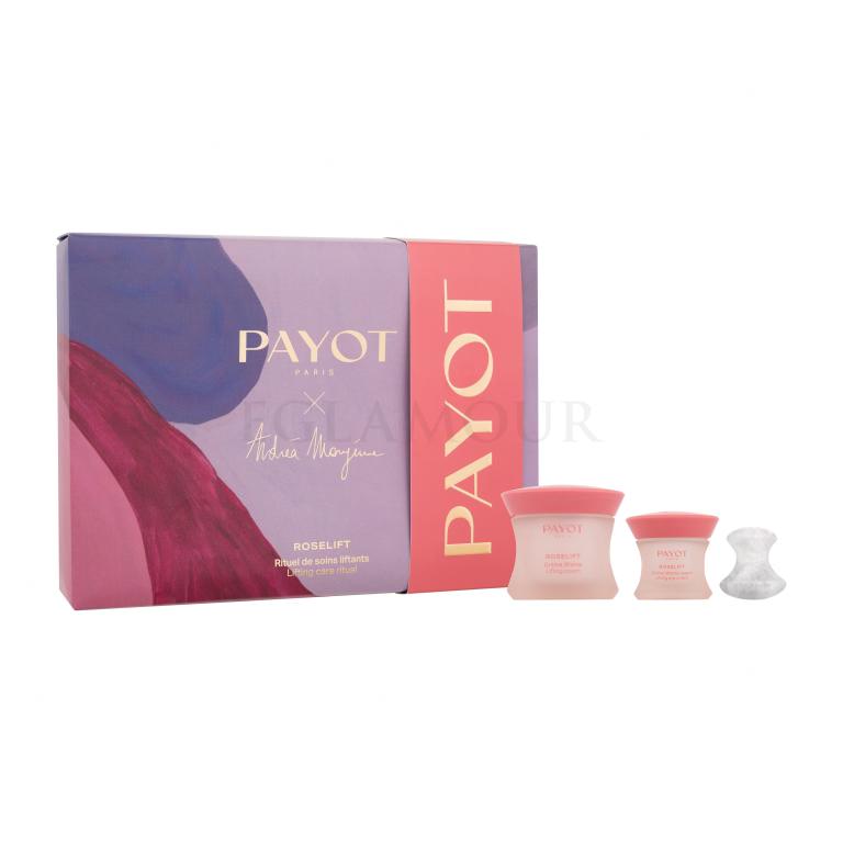 PAYOT Roselift Lifting Cares Ritual x Andréa Mongénie Zestaw krem do twarzy Roselift Lifting Cream 50 ml + krem pod oczy Roselift Lifting Eye Cream 15 ml + kamień do masażu twarzy
