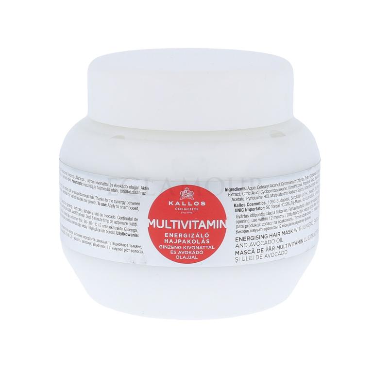 Kallos Cosmetics Multivitamin Maska do włosów dla kobiet 275 ml