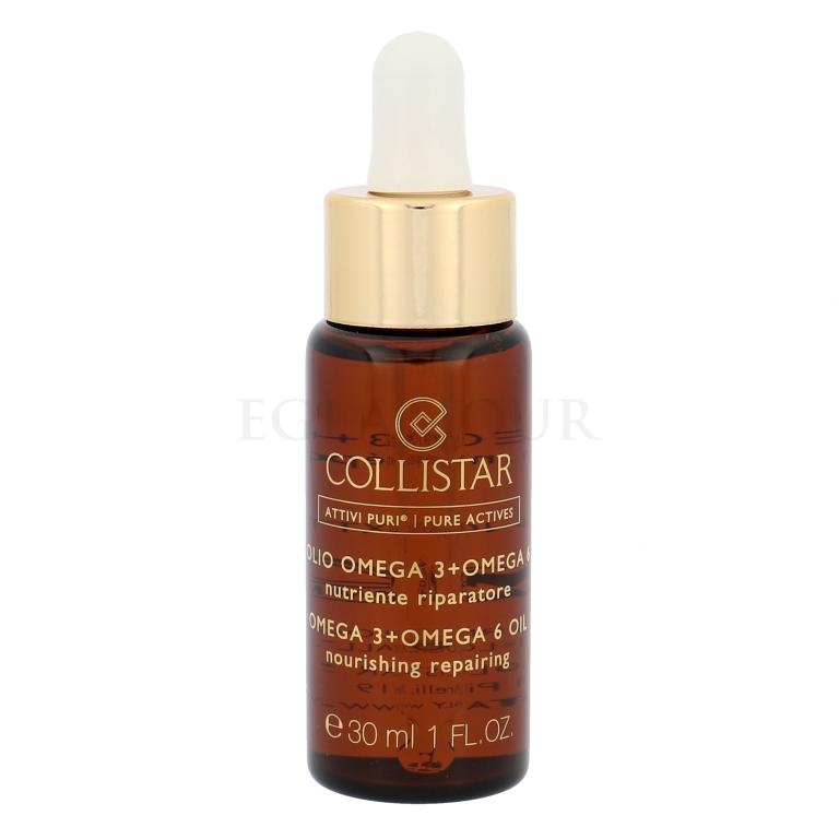 Collistar Pure Actives Omega 3 + Omega 6 Nourishing Repairing Oil Olejek do twarzy dla kobiet 30 ml