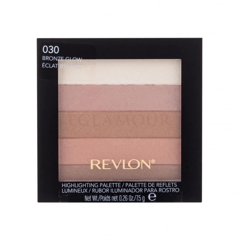 Revlon Highlighting Palette Rozświetlacz dla kobiet 7,5 g Odcień 030 Bronze Glow
