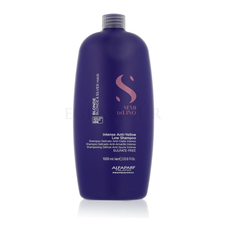 ALFAPARF MILANO Semi Di Lino Blonde Intense Anti-Yellow Low Shampoo Szampon do włosów dla kobiet 1000 ml