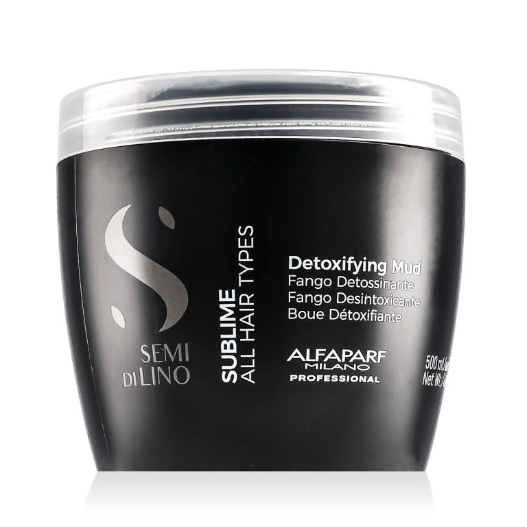 ALFAPARF MILANO Semi Di Lino Sublime Detoxifying Mud Maska do włosów dla kobiet 500 ml
