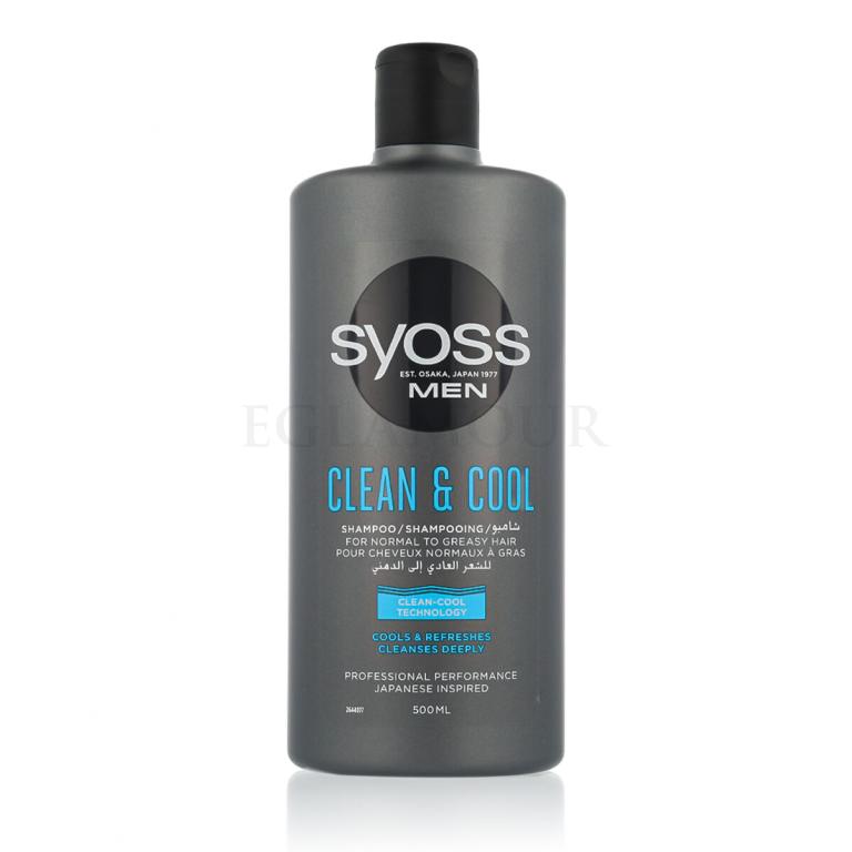 Syoss Men Clean &amp; Cool Szampon do włosów dla mężczyzn 500 ml