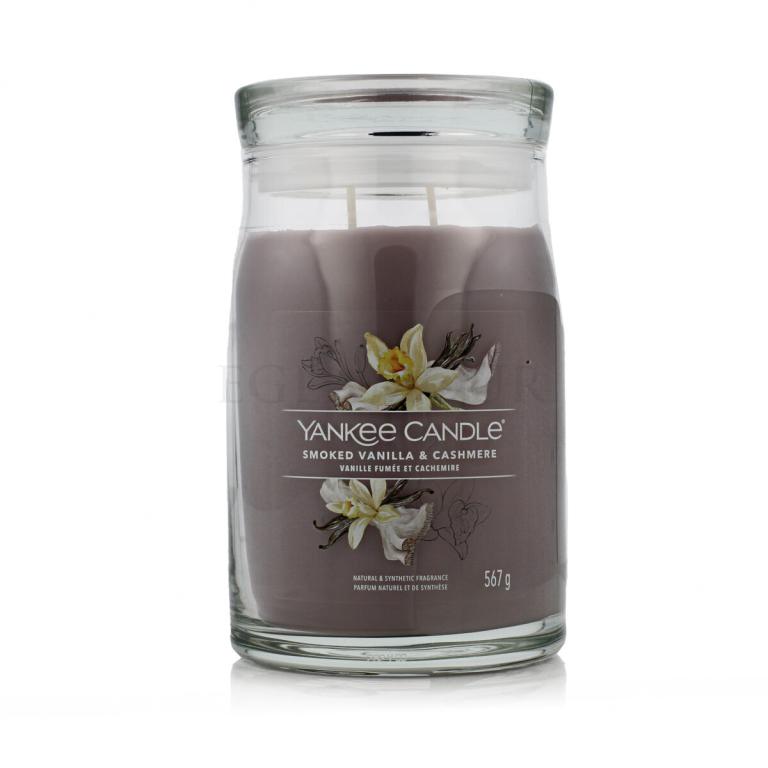 Yankee Candle Signature Smoked Vanilla &amp; Cashmere Świeczka zapachowa 567 g