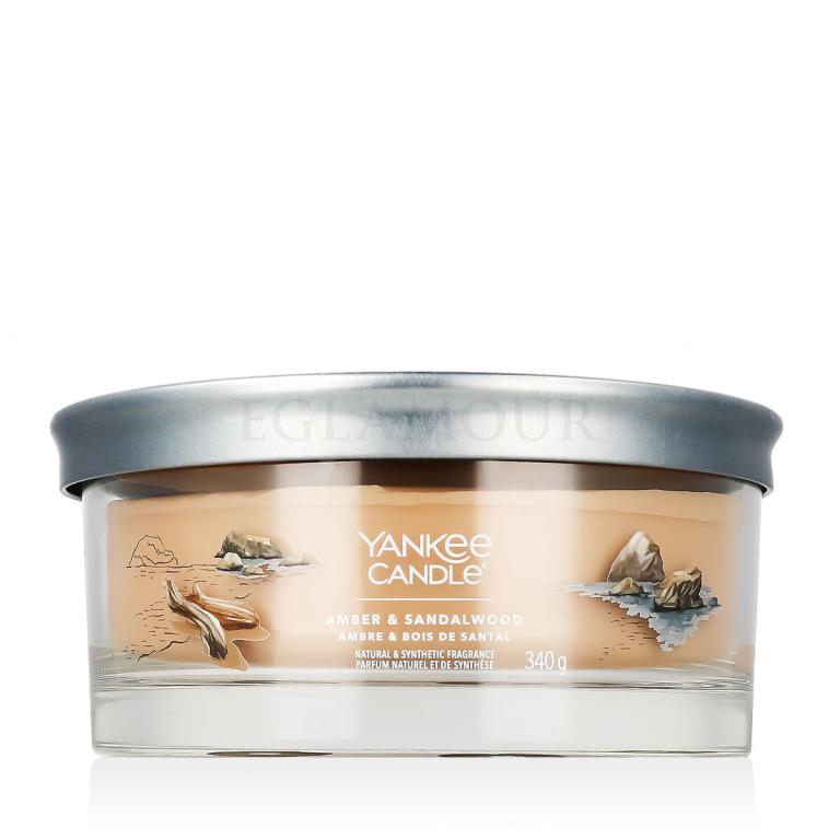 Yankee Candle Signature Amber &amp; Sandalwood Świeczka zapachowa 340 g