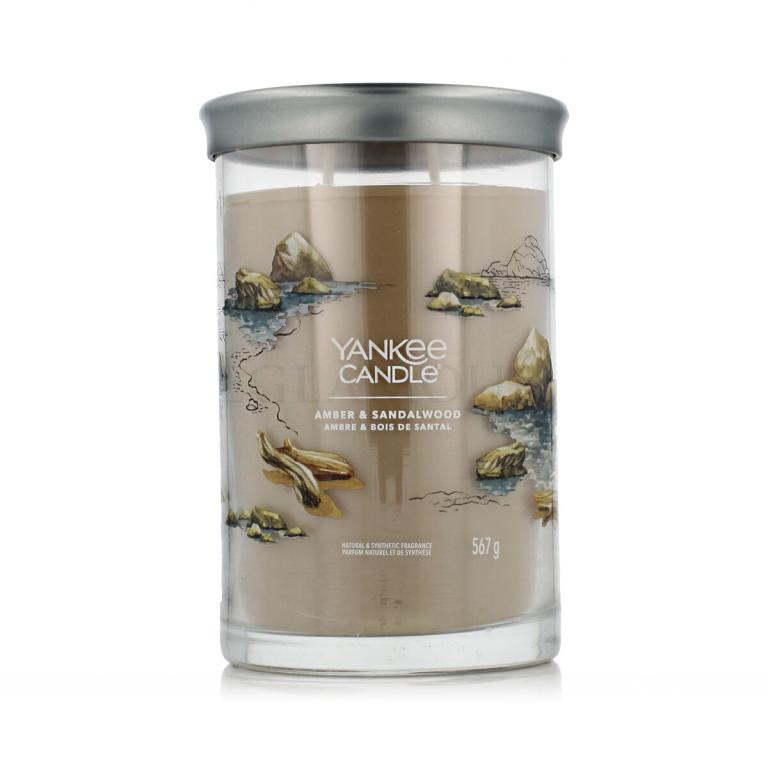 Yankee Candle Signature Amber &amp; Sandalwood Tumbler Świeczka zapachowa 567 g