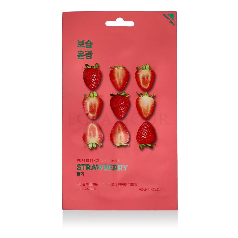 Holika Holika Pure Essence Mask Sheet Strawberry Maseczka do twarzy 23 ml